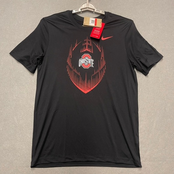 Nike Other - Ohio State Buckeyes Shirt Mens Large Black Red Nike O-State Dri Fit NCAA